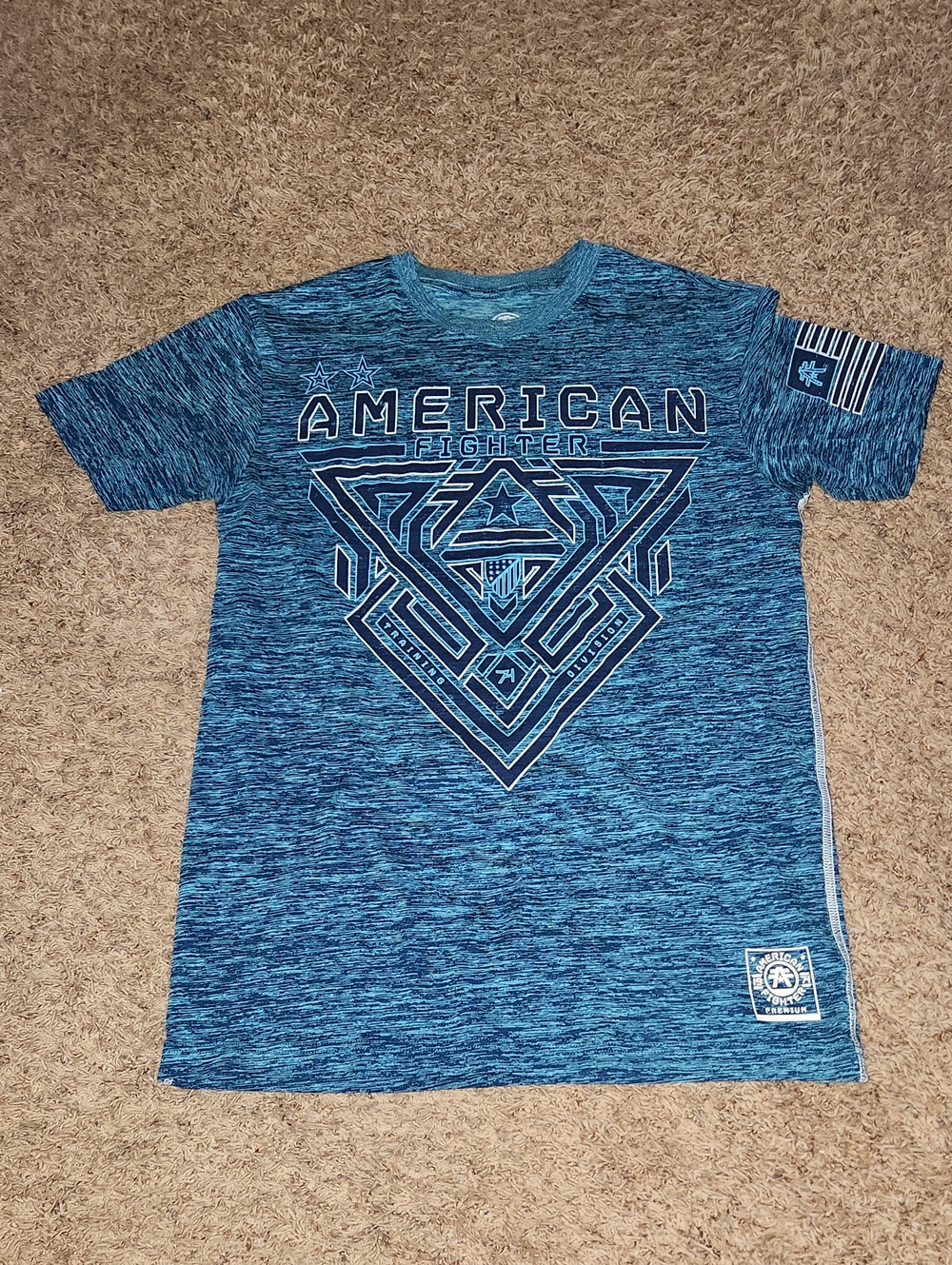 American Fighter Blue Performance Tee Size Mens Medium30